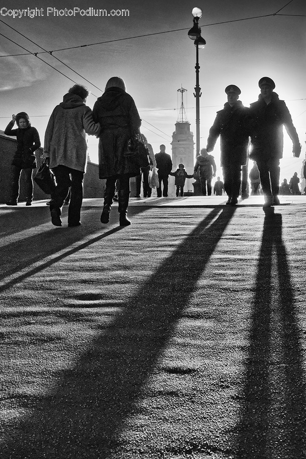 Human, People, Person, Silhouette, Boardwalk