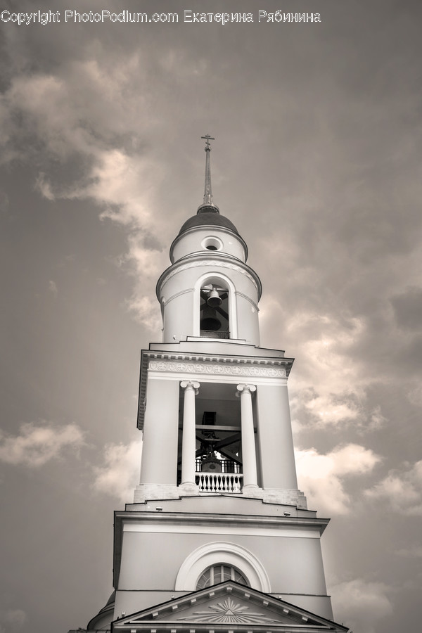 Architecture, Bell Tower, Building, Tower, Porch