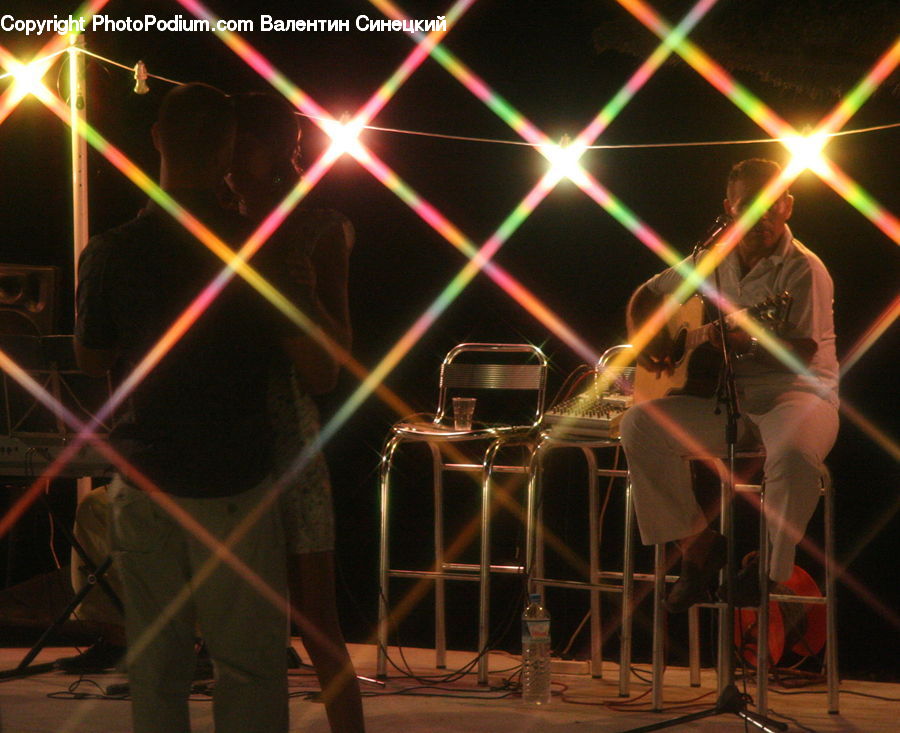 Stage, Brass Section, Musical Instrument, Trombone, Lighting, Performer, Person