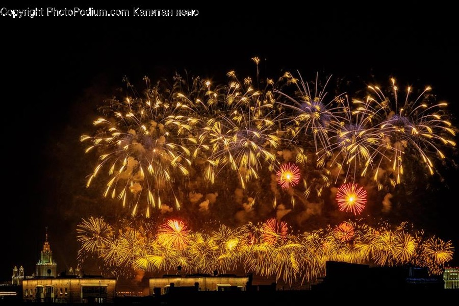 Fireworks, Night, Outdoors, Parliament, Night Life