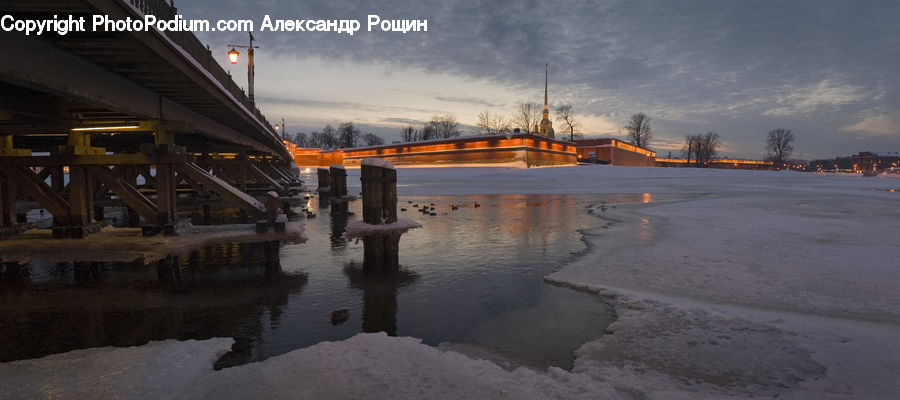 Intersection, Road, Factory, Dock, Pier, Bridge, Freeway