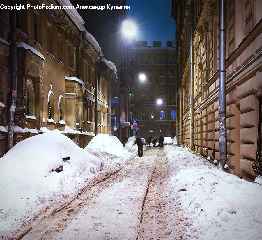 Blizzard, Outdoors, Snow, Weather, Winter, Architecture, Housing