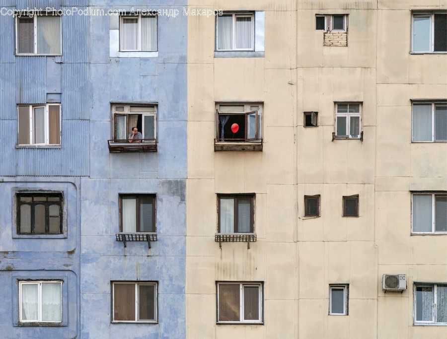 Window, Wall, Building, Housing, Apartment Building