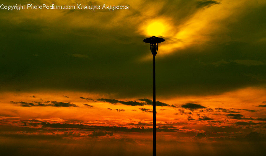 Dawn, Dusk, Nature, Outdoors, Red Sky