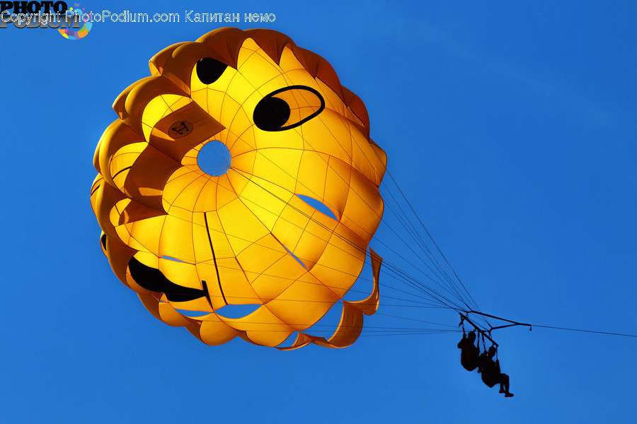 Adventure, Leisure Activities, Parachute, Gliding, Aircraft