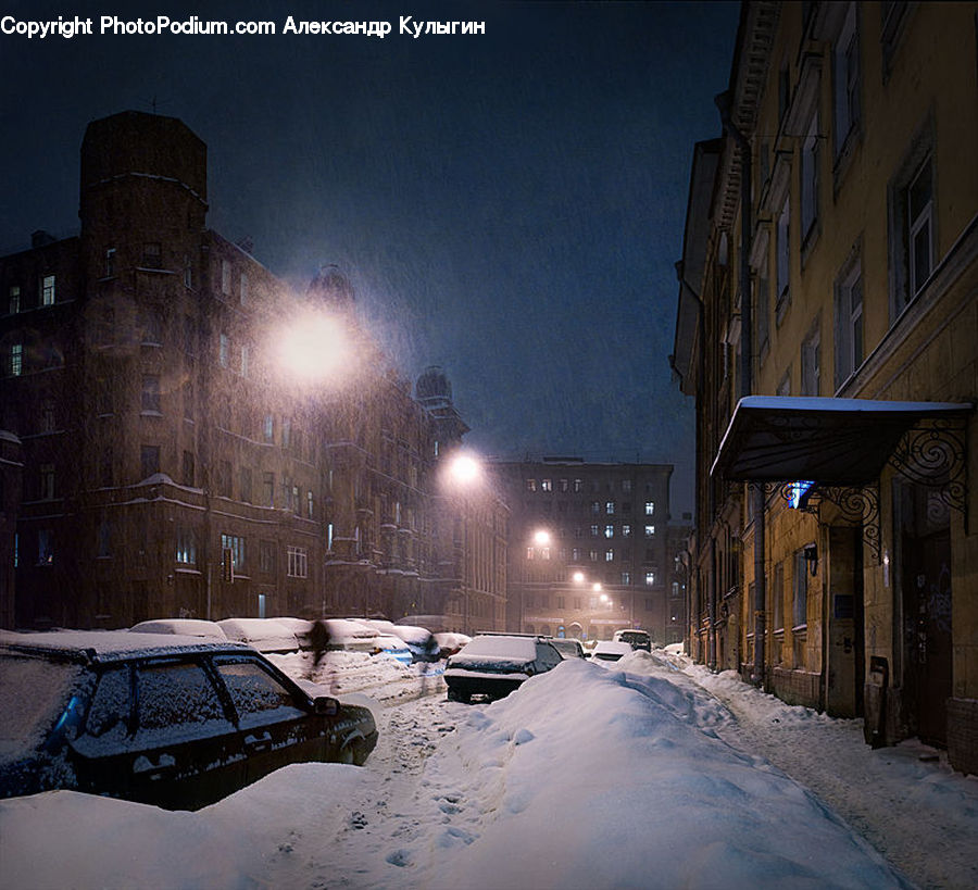 Blizzard, Outdoors, Snow, Weather, Winter, Architecture, Castle