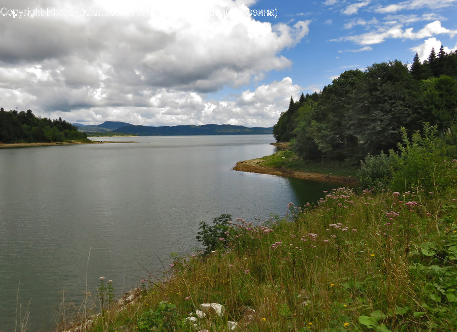 Lake, Outdoors, Water, Cloud, Cumulus