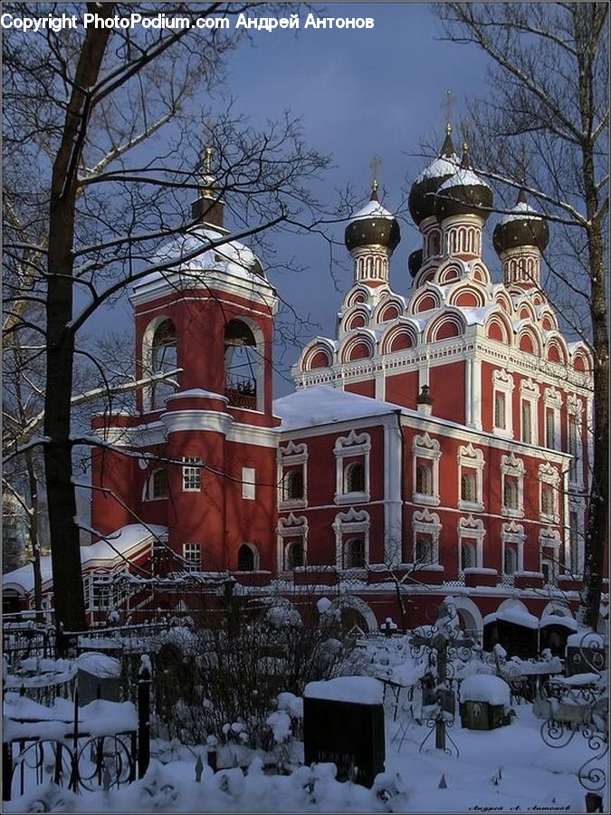 Architecture, Mansion, Ice, Outdoors, Snow, Furniture, Church