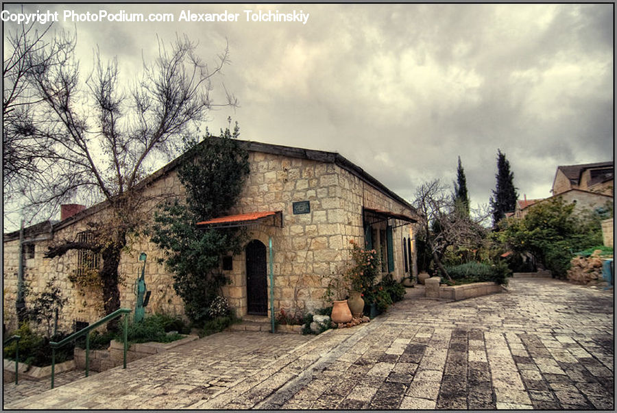 Building, Cottage, Housing, Cobblestone, Pavement, Walkway, Alley