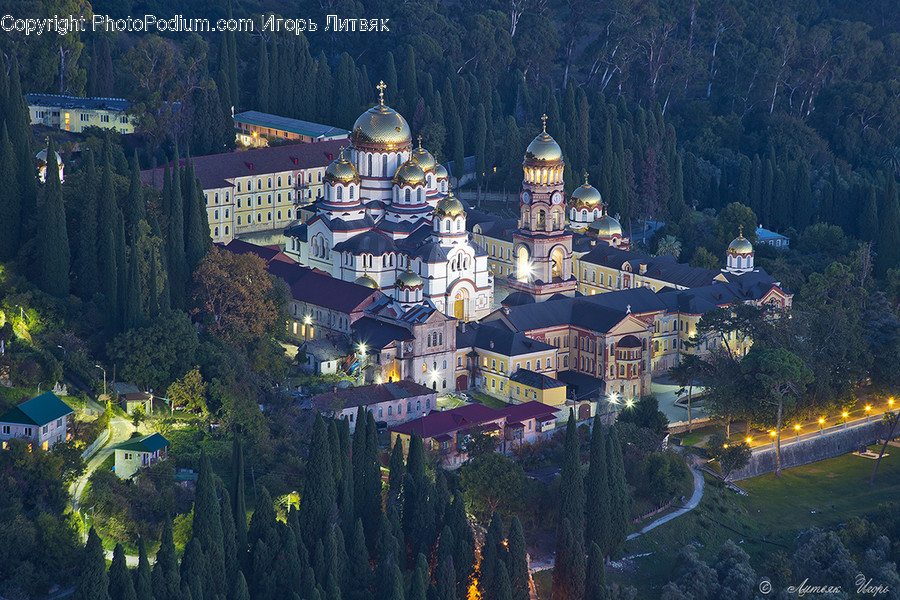Architecture, Building, Housing, Monastery, Aerial View
