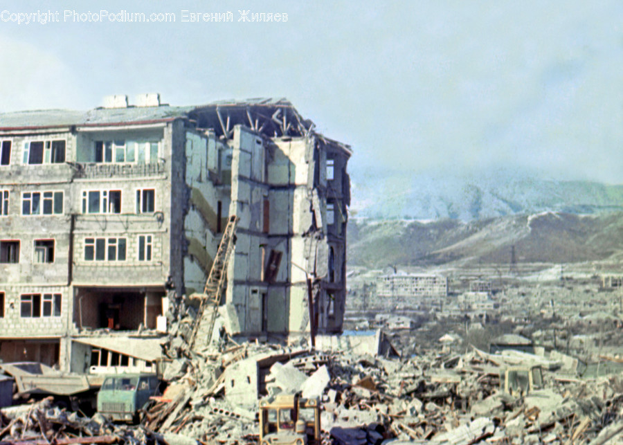 Nature, Demolition, Earthquake, Building, Urban