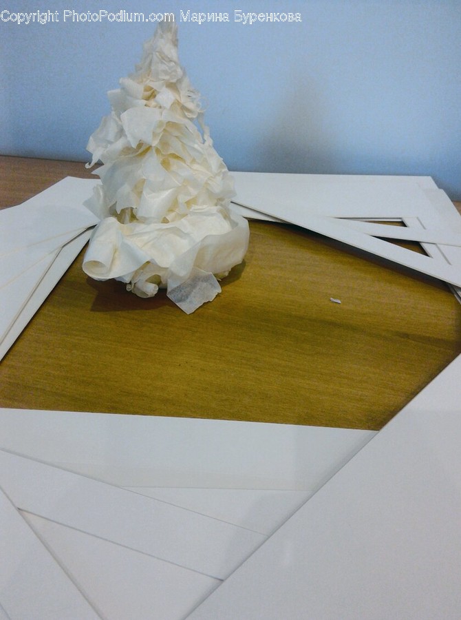Paper, Origami, Art, Dessert, Creme