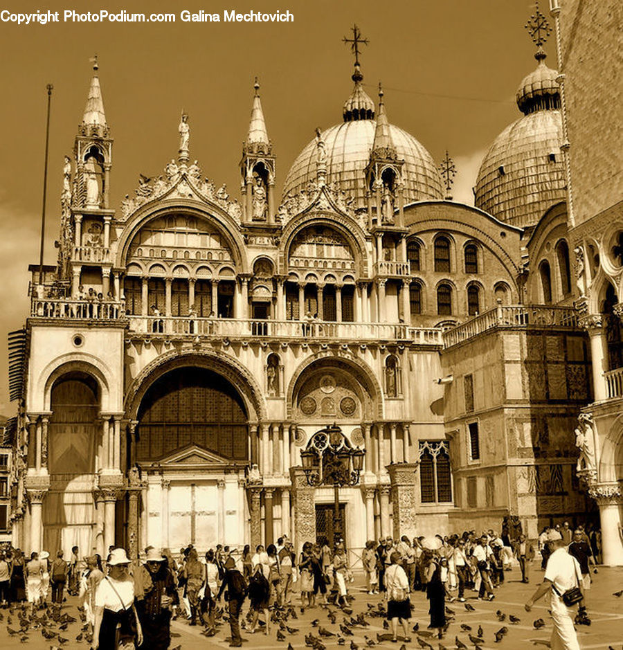 Architecture, Dome, Mosque, Worship, Crowd, Castle, Mansion
