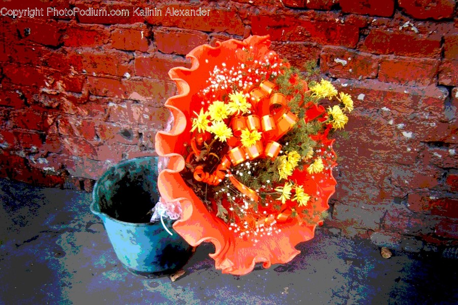 Plant, Brick, Blossom, Flower, Flower Arrangement
