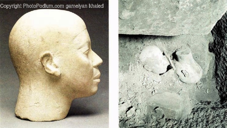Head, Soil, Art, Sculpture, Archaeology