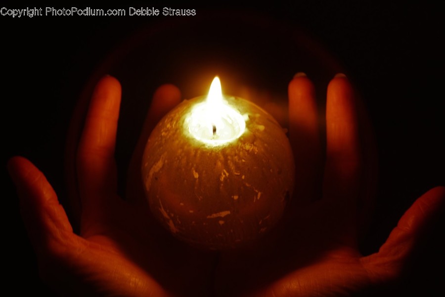 Candle, Fire, Flame, Diwali, Human