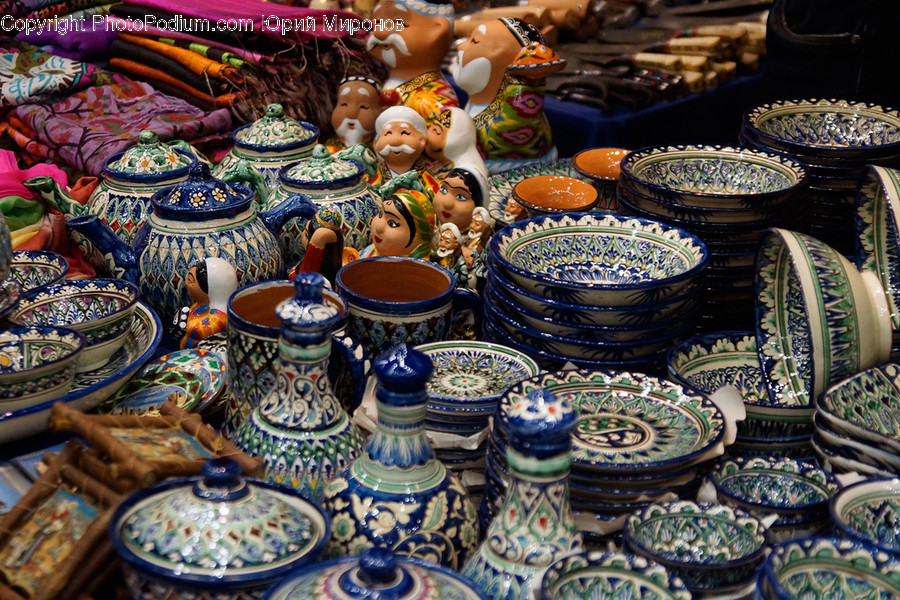 Porcelain, Pottery, Art, Market, City