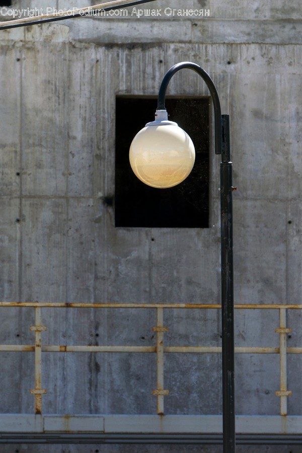 Sphere, Lamp, Light Fixture, Handrail, Banister