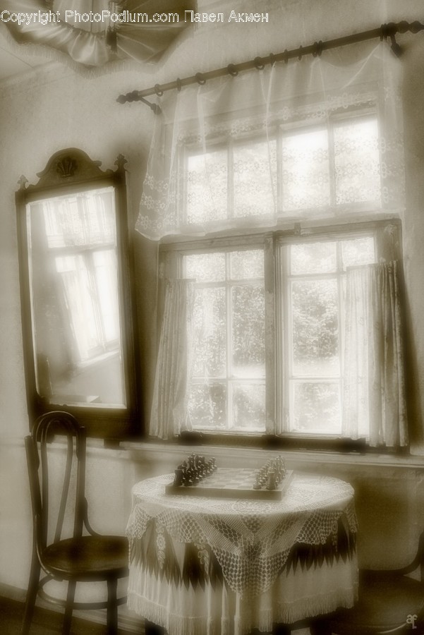Furniture, Home Decor, Chair, Window, Table