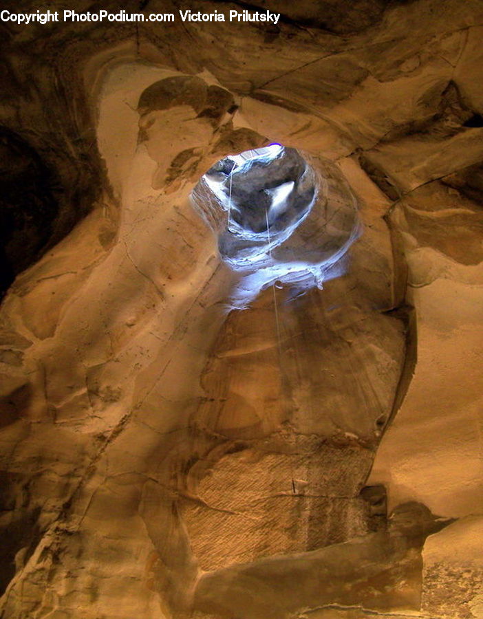 Cave, Light, Rock