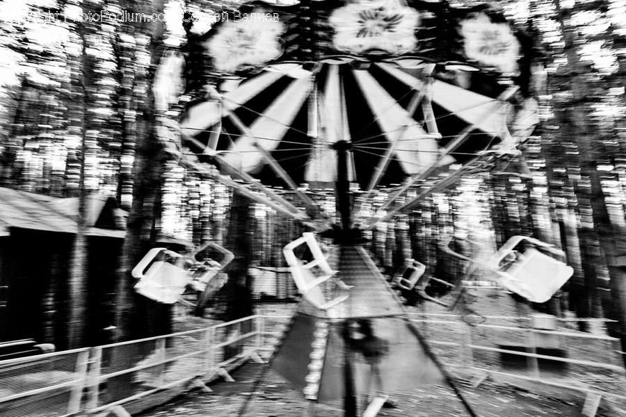 Amusement Park, Theme Park, Carousel, Ferris Wheel