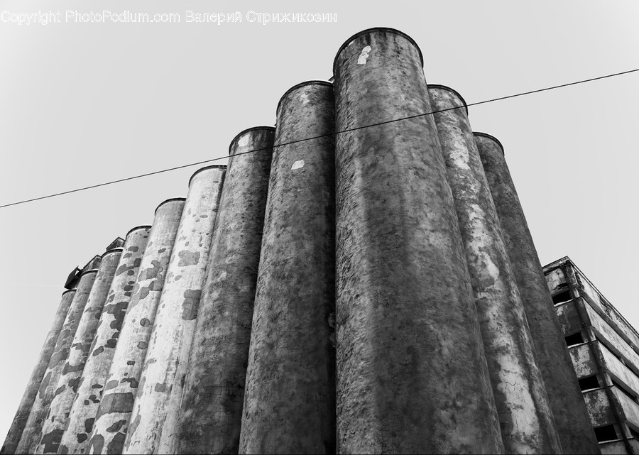 Building, Architecture, Cylinder, Column, Pillar