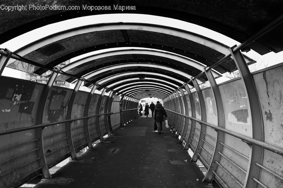 Person, Human, Corridor, Tunnel, Pedestrian