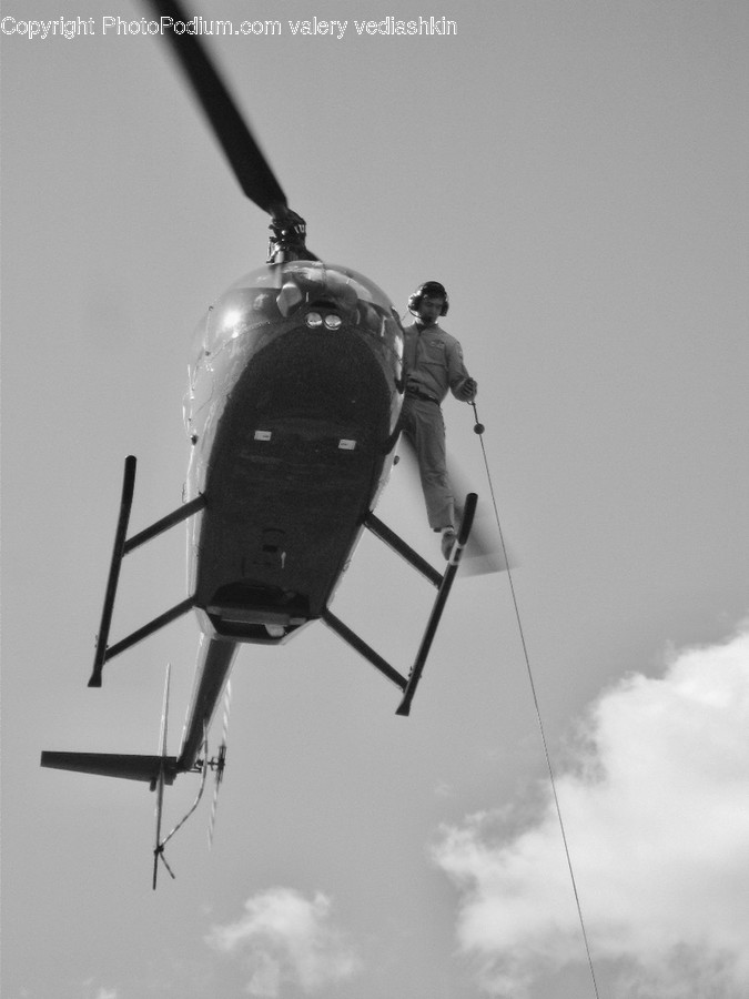 Human, Person, Helicopter, Transportation, Aircraft