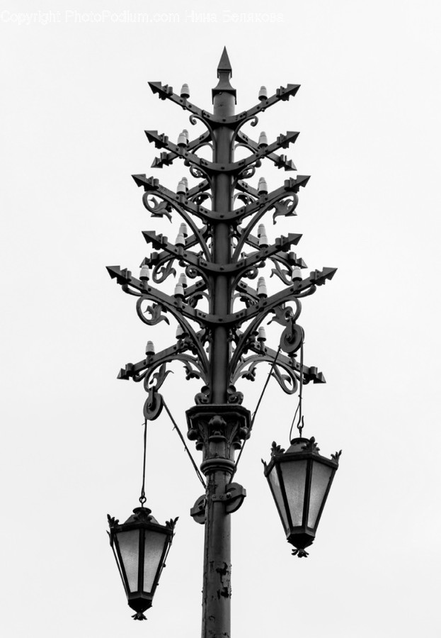 Lamp Post, Lamp, Lampshade