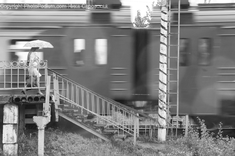 Handrail, Banister, Vehicle, Transportation, Train