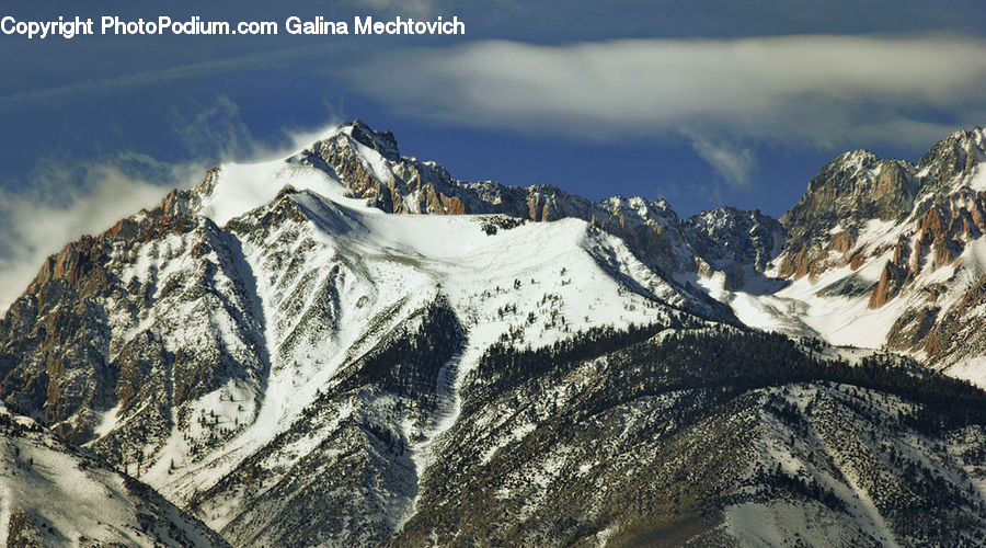 Arctic, Glacier, Ice, Mountain, Outdoors, Snow, Crest