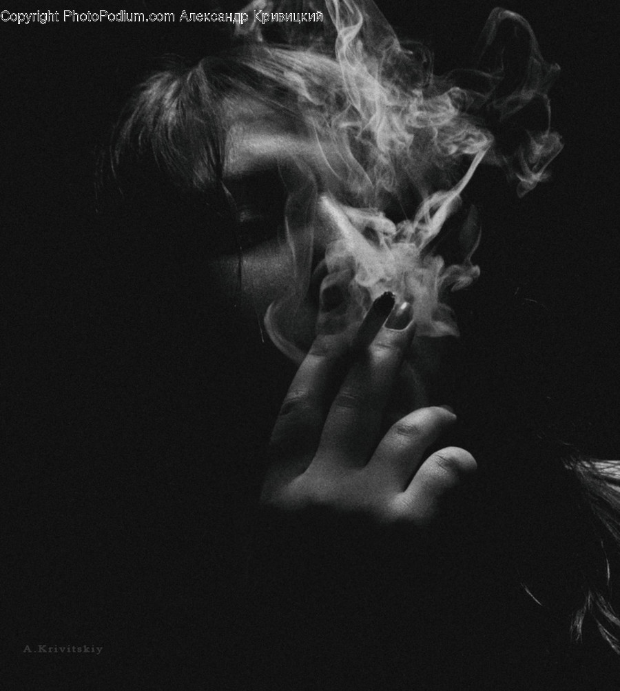 Smoke, Human, Person, Smoking, Finger