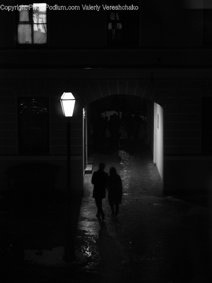 Person, Human, Lighting, Silhouette, Corridor