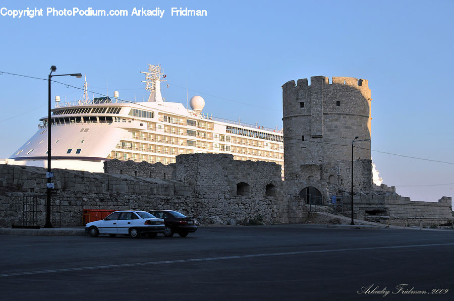 Castle, Fort, Cruise Ship, Ocean Liner, Ship, Vessel, Architecture