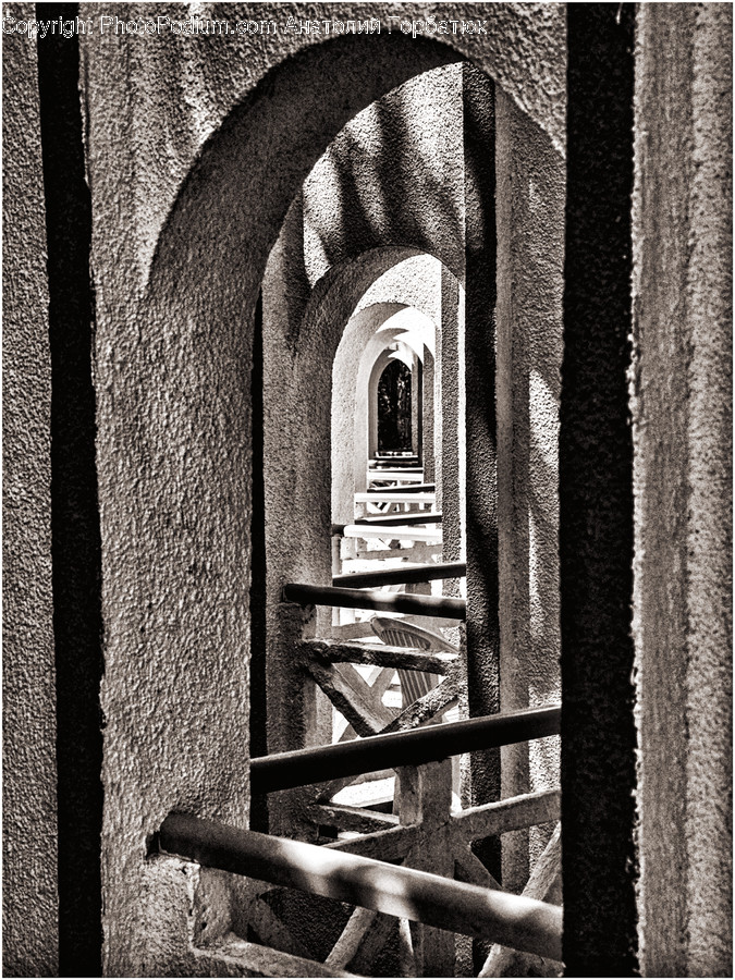 Corridor, Crypt, Rug, Handrail, Banister
