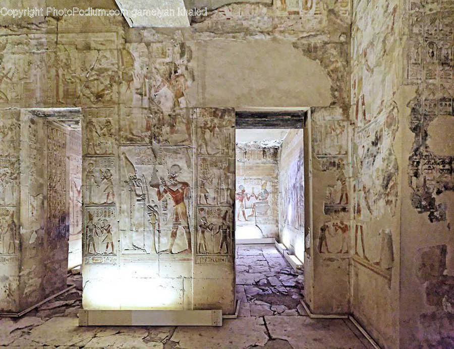 Corridor, Flagstone, Crypt, Archaeology, Floor