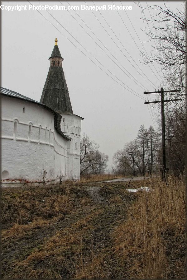 Architecture, Tower, Countryside, Outdoors, Field, Rural, Church