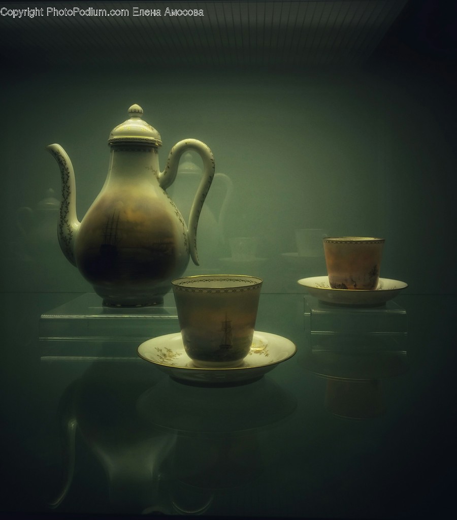 Pottery, Saucer, Pot, Teapot, Cup