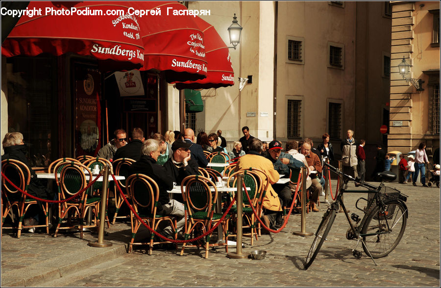 People, Person, Human, Bicycle, Bike, Vehicle, Cafe