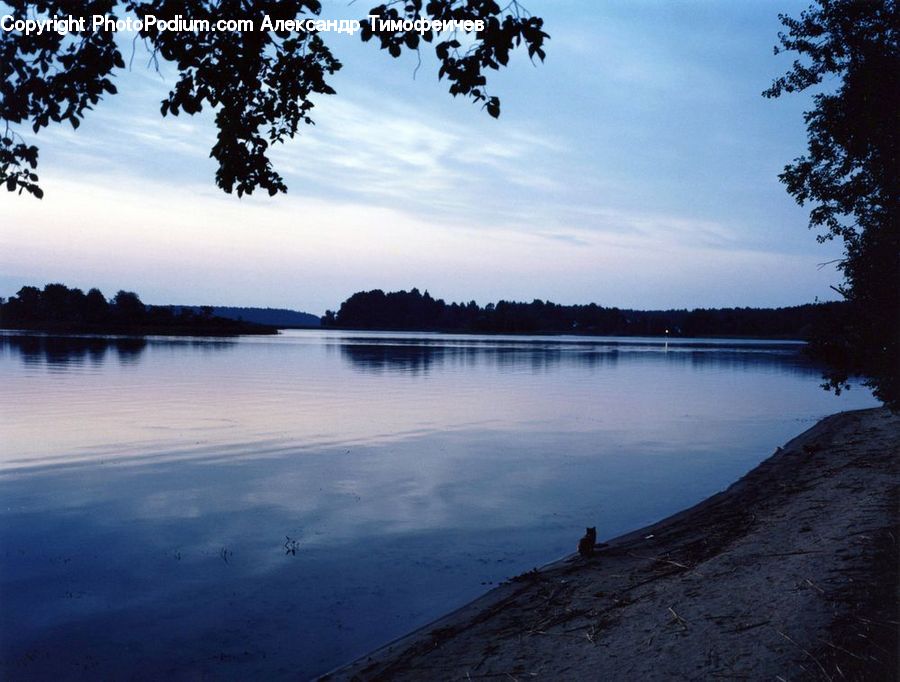 Lake, Outdoors, Water, Dawn, Dusk, Sky, Sunrise