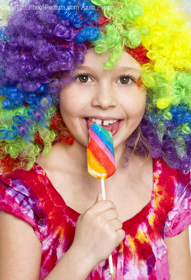 Hair, Food, Person, Human, Candy