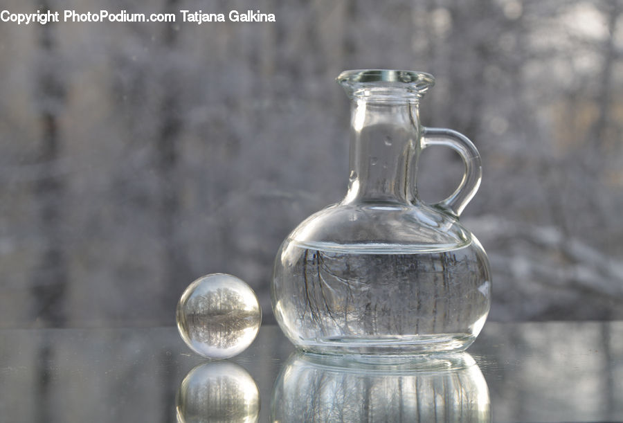 Jug, Pitcher, Water Jug, Jar, Glass, Water, Sphere