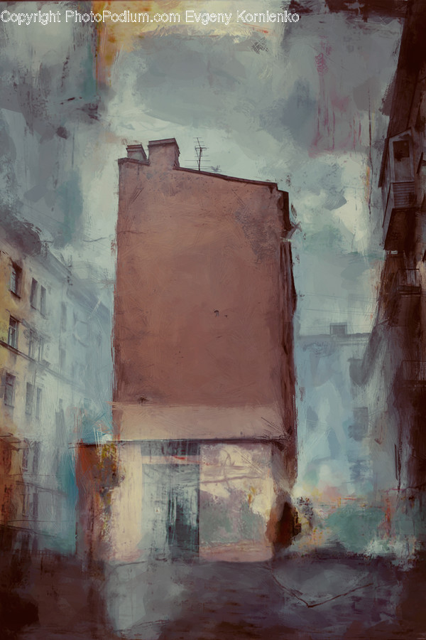 Painting, Art, Urban, Wall, Road