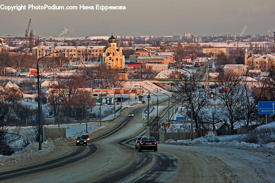 Freeway, Road, City, Downtown, Metropolis, Urban, Landscape