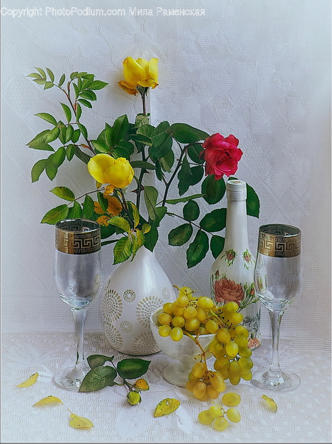 Goblet, Glass, Plant, Blossom, Flower