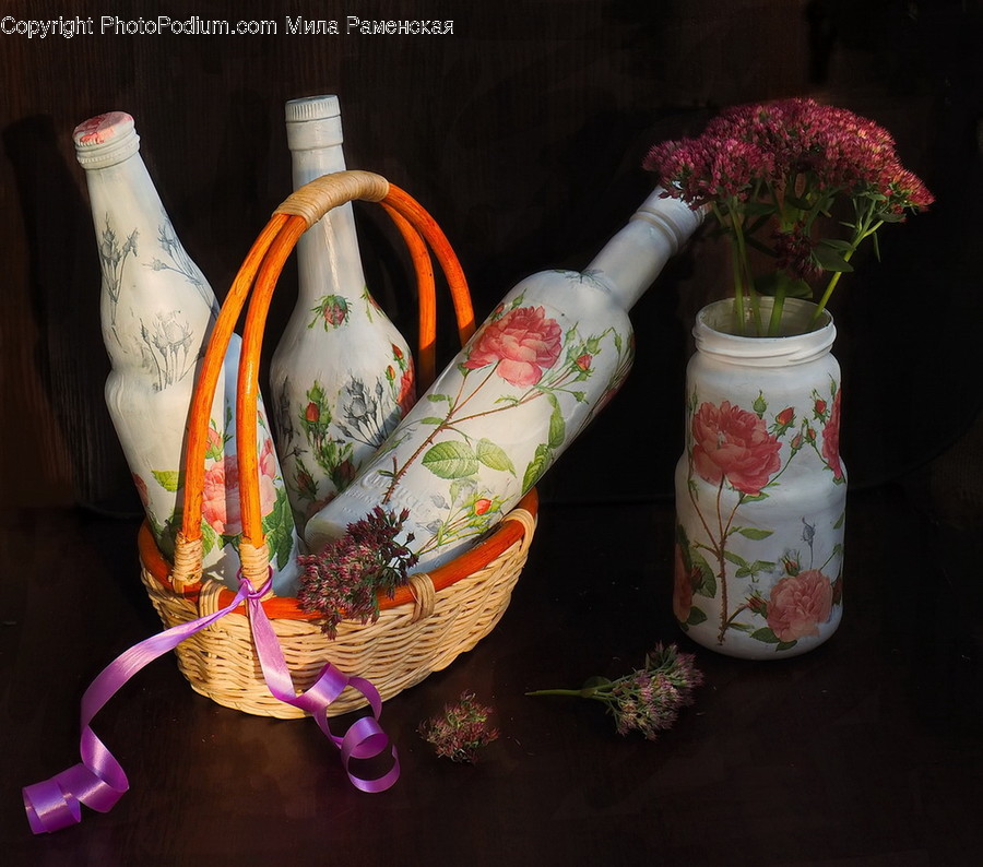Plant, Jar, Flower, Blossom, Shelf