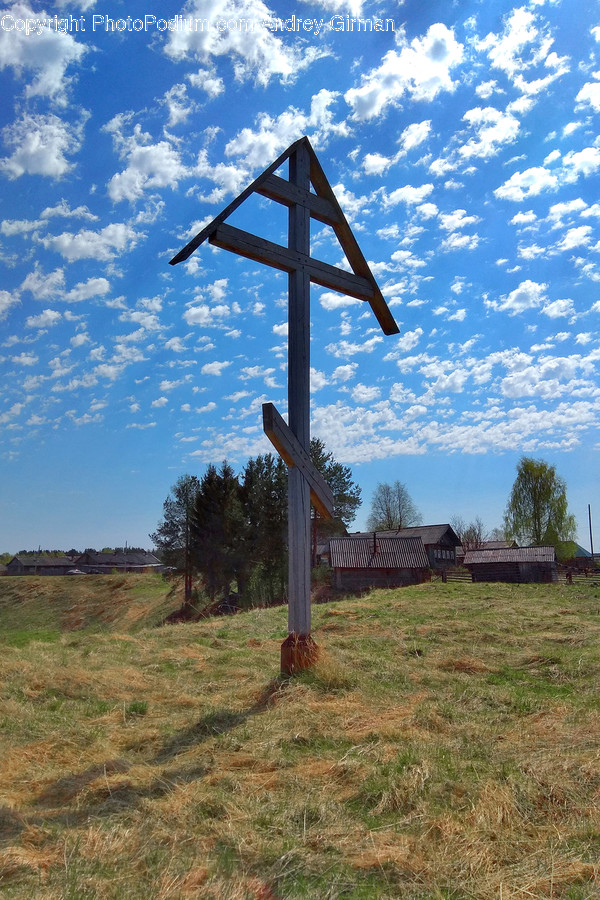 Symbol, Cross, Nature, Outdoors, Countryside