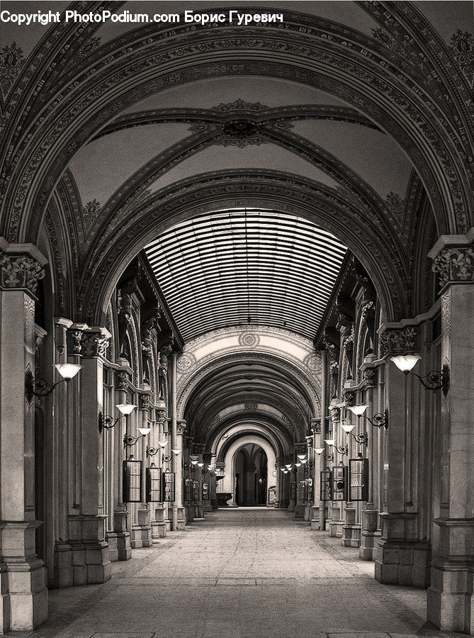 Aisle, Corridor, Arch, Architecture, Cathedral, Church, Worship