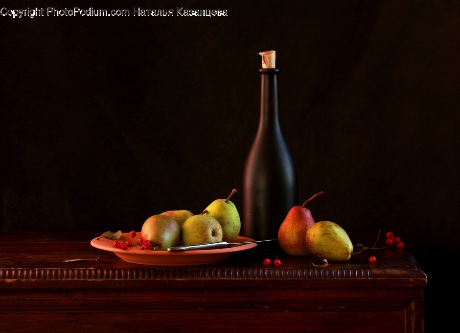 Plant, Fruit, Food, Pear, Glass