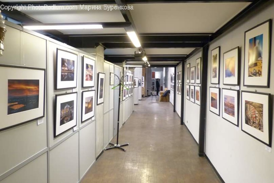 Art Gallery, Art, Corridor, Human, Flooring